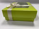 Grüne Macaron-Box mit klarem Deckel, maßgeschneiderte biologisch abbaubare Macaron-Verpackung